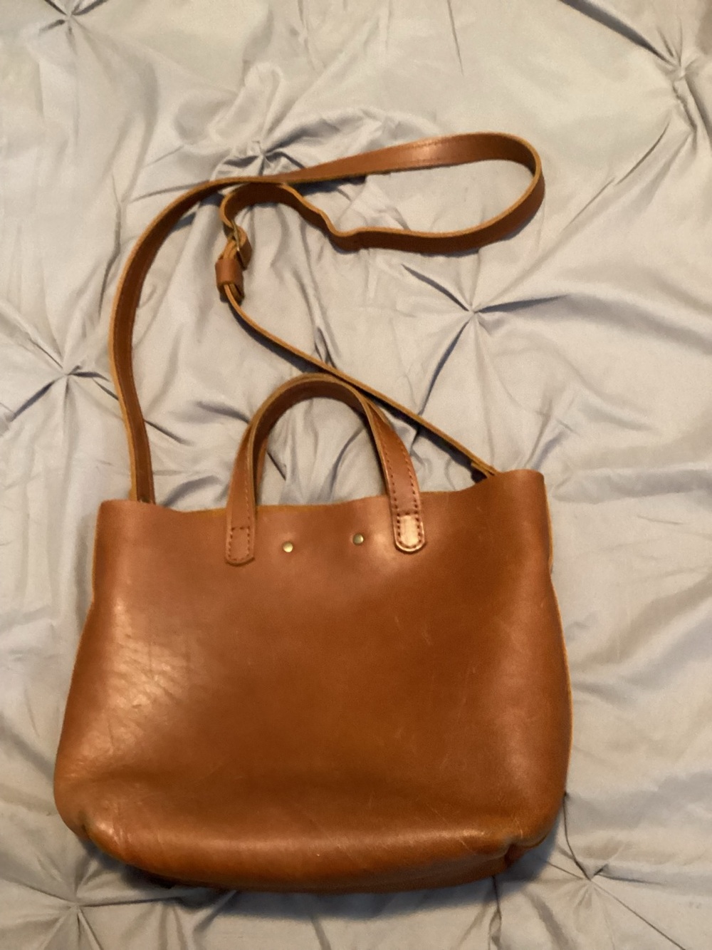 Portland Leather Goods “Almost Perfect Mini crossbody tote purse - Picture 6 of 8
